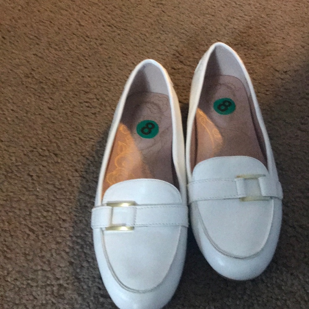 White flats , never worn